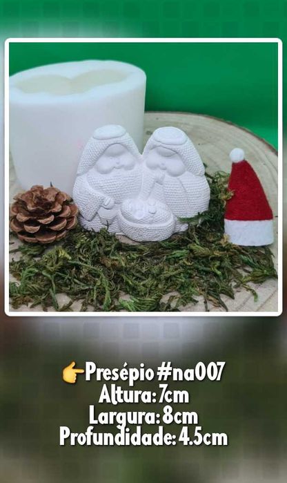 Moldes silicone novos Natal