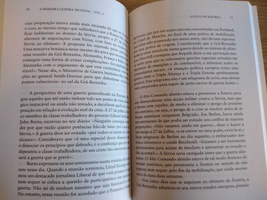 Coleção de Livros " A Primeira Guerra Mundial "
