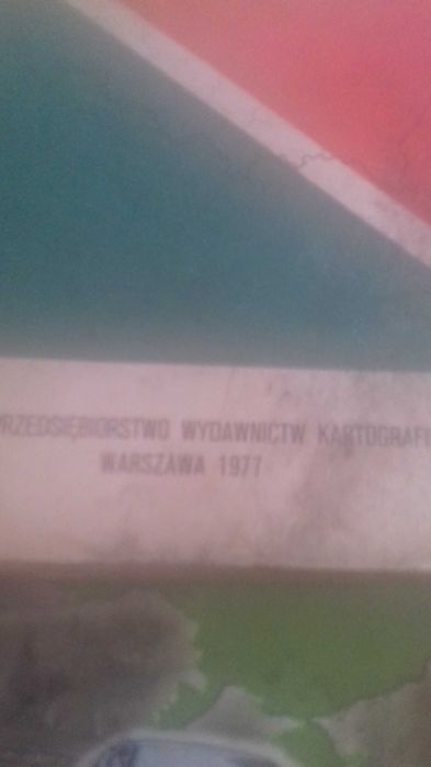 Mapa 1977 rok.. województwa
