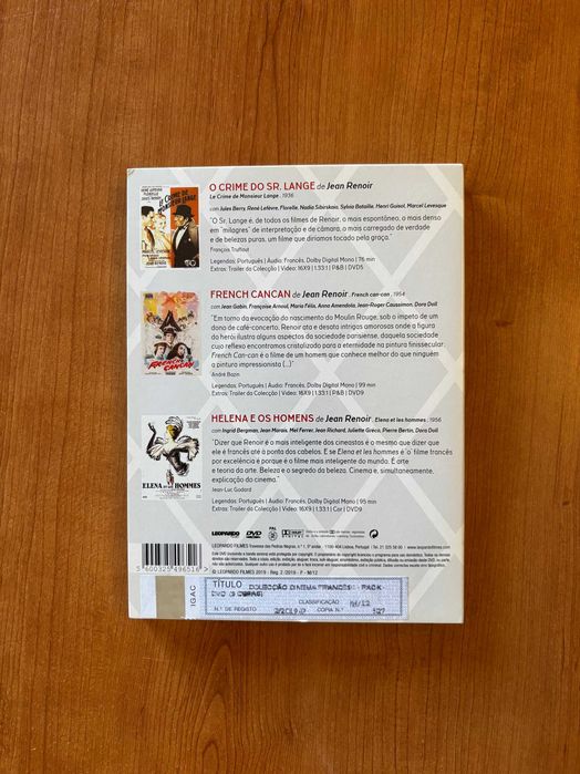 Pack DVD: Colecção Cinema Francês – Vol 1 – Jean Renoir