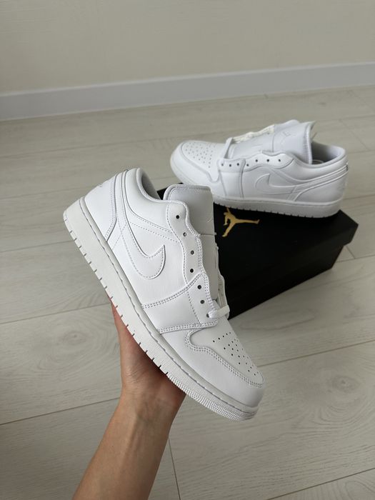 Nike Air Jordan 1 Low мужские белые