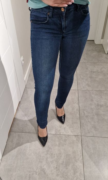 Jeansy spodnie rurki 34 Regular