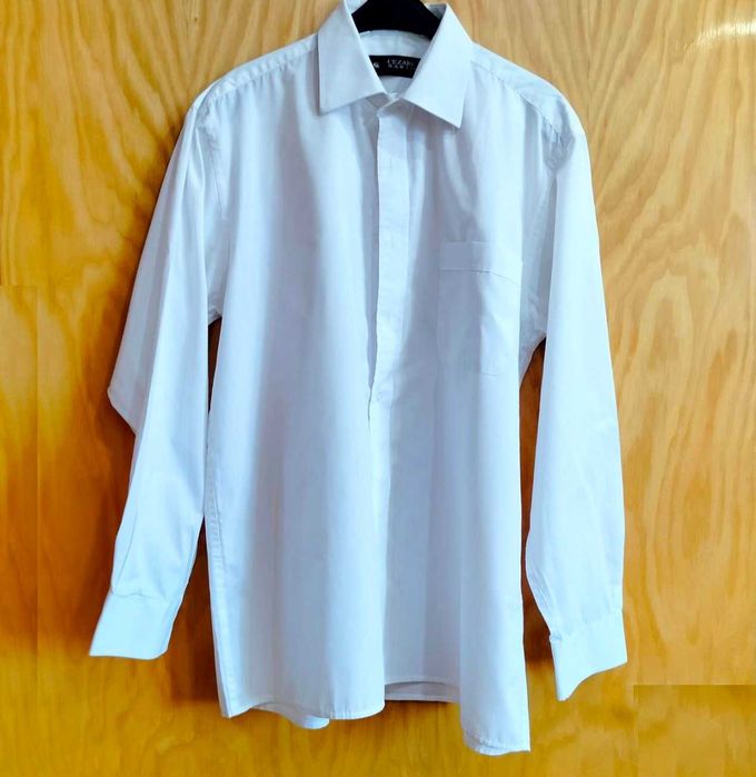 Koszula męska biała wizytowa prosta 41