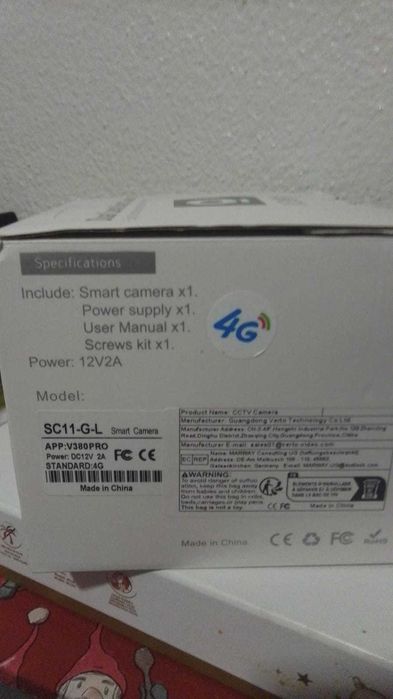 Câmara Vigilância 4G SC11-G-L V380 – Funciona com SIM