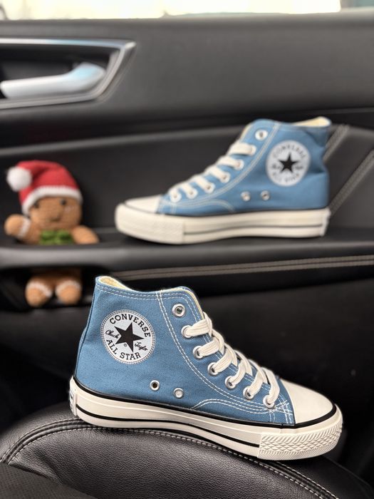 Конверси жіночі сині converse all star blue високі