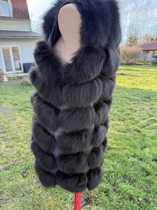 Kamizelka z futra lisa