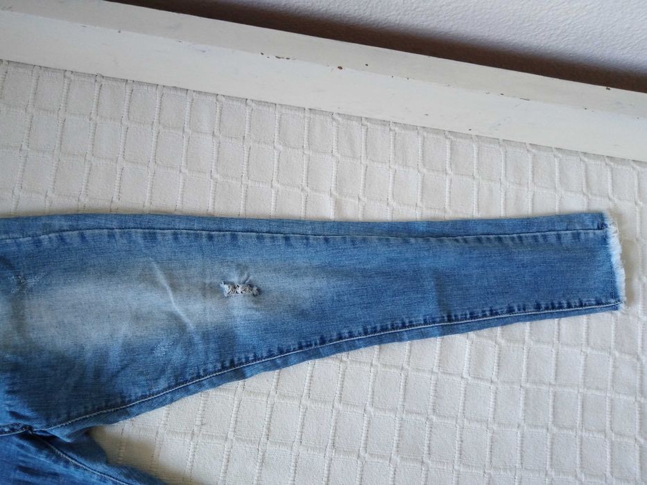 Calças Ganga Azuis Denim Jeans S/36