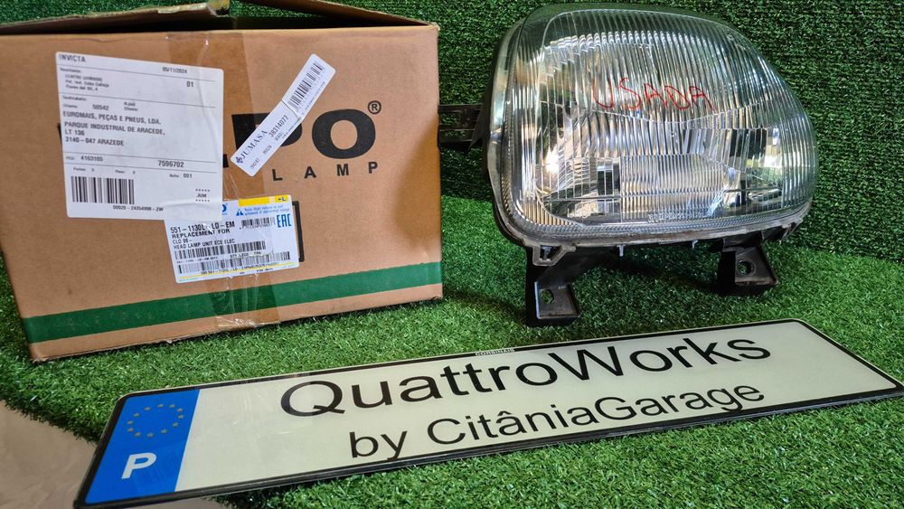 Otica Farol Esquerdo Renault Clio II 1998 a 2001 Ref. 551-1130L-LD-EM USADA DEPO COMO NOVA