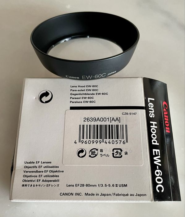 Para-sol de lente Canon EW-60C