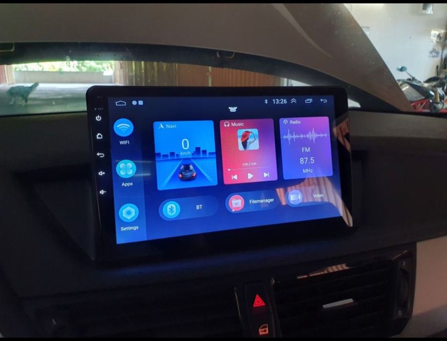 Entregas grátis Zona Grande Porto Rádio Android 14 BMW X1 E84 (Novo)