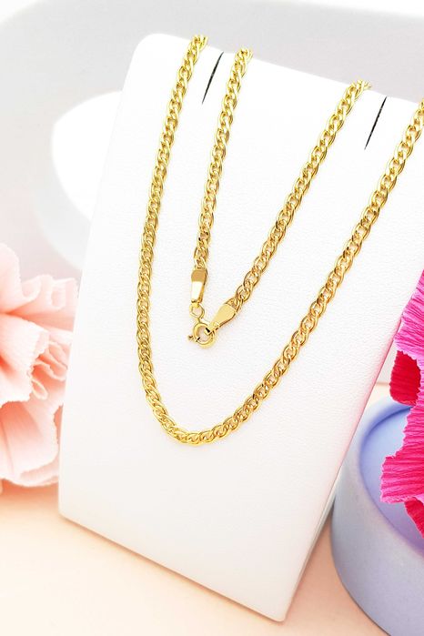 Złoty łańcuszek splot mona lisa 44 cm pr. 585