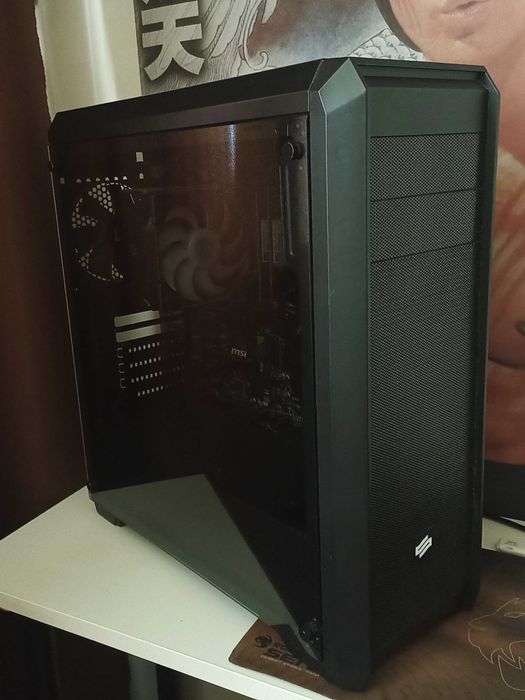 Zestaw PC z monitorem - I5-8600K / RX 5600 XT / 16 GB RAM / SSD NVMe 500GB + 1TB HDD / MSI Z370