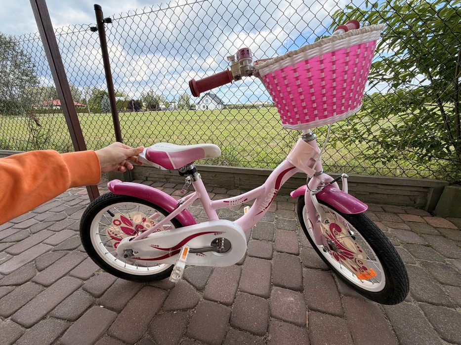 Rowerek dziewczynka 16 cali boczne kolka