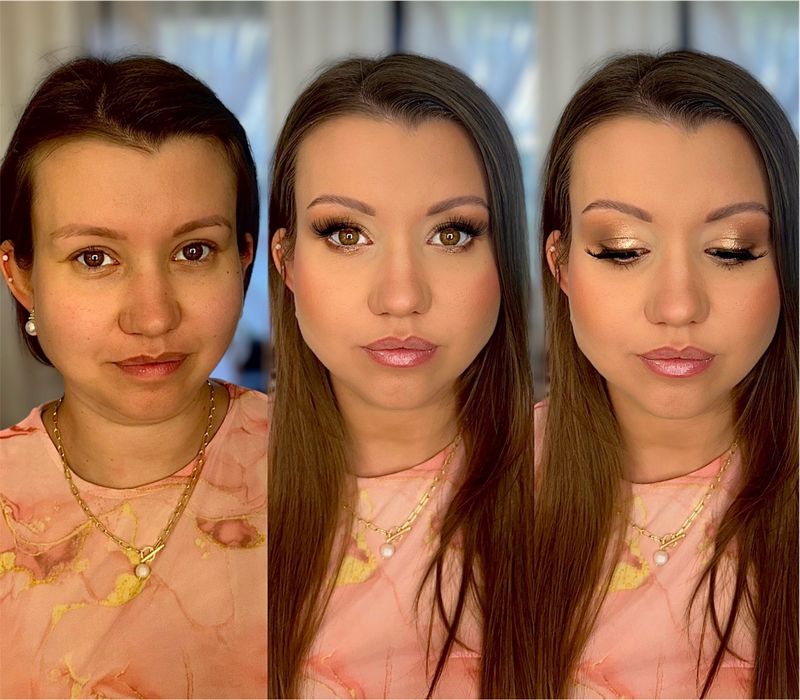 Makijaż 140 zl  okazjonalny okolicznosciowy henna pudrowa