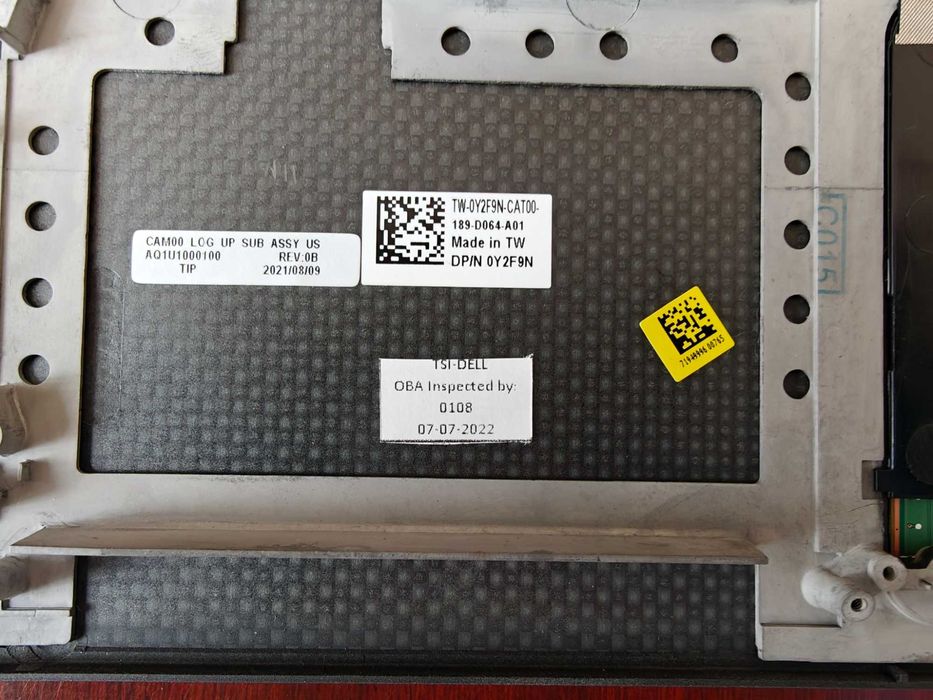 Dell Palmrest 086D7Y для XPS 15, 9550, 9560, Precision 15 5510, 5520