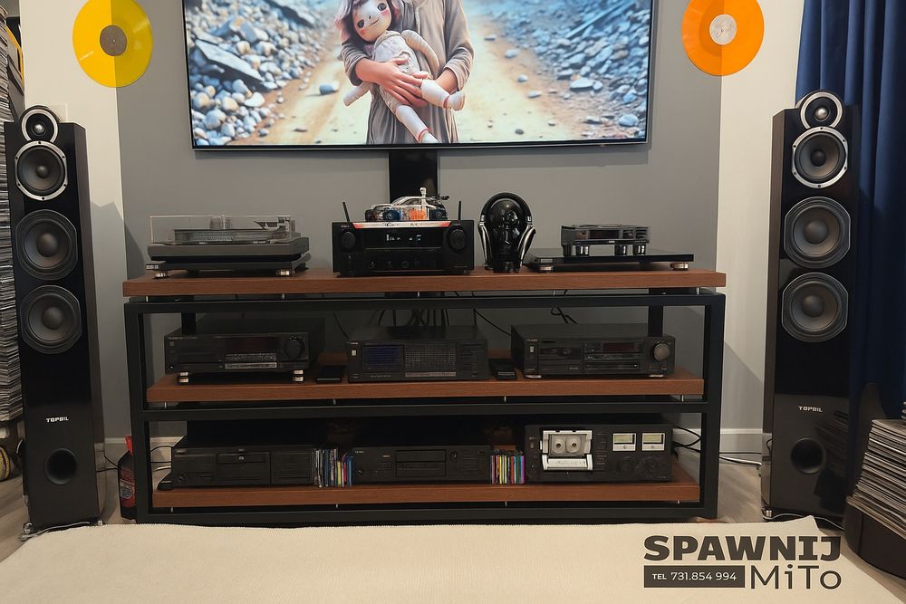 Szafka Rtv stolik audio Hi-fi półka pod telewizor regał na wymiar Loft