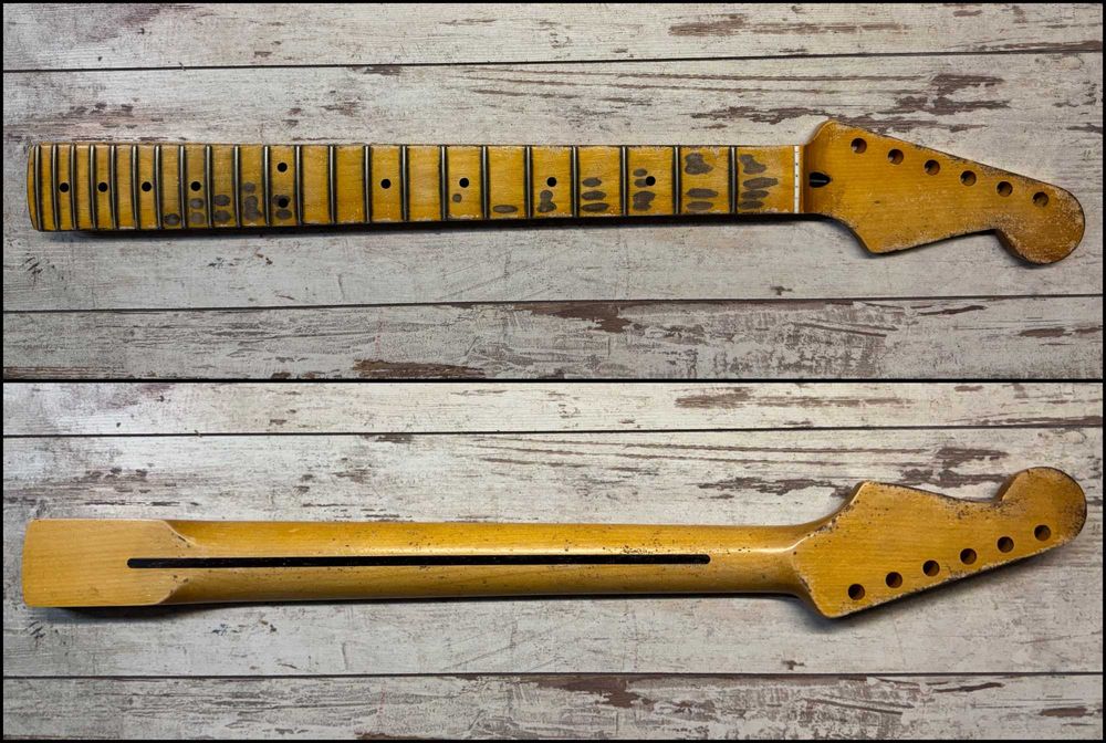 Gryf STRATOCASTER - klon - relic, nitro