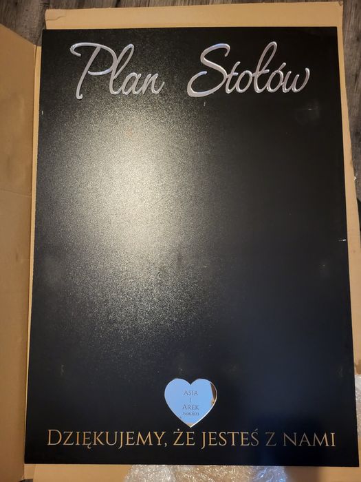 TABLICA PLAN STOŁÓW na przyjęcie weselne