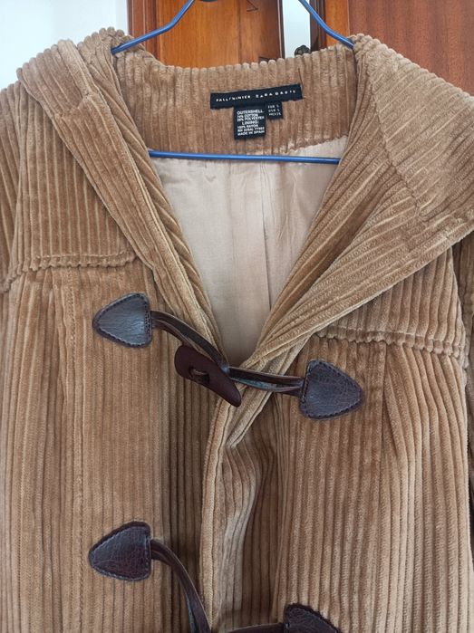 Casaco Zara  comprido castanho n