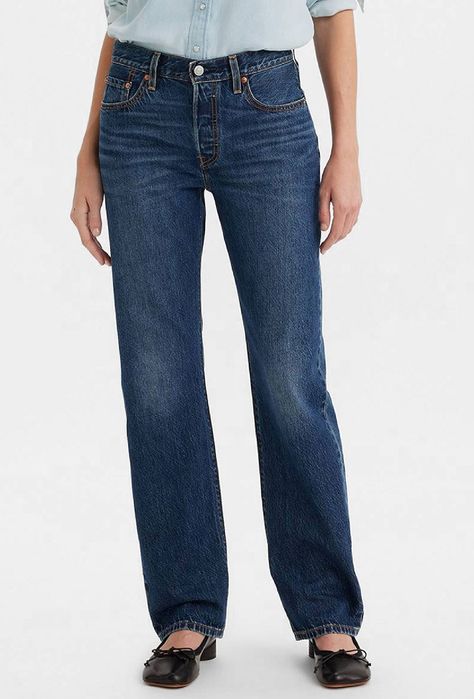 Джинсы  Levi's женские тёмно-синие 501/90S Straight