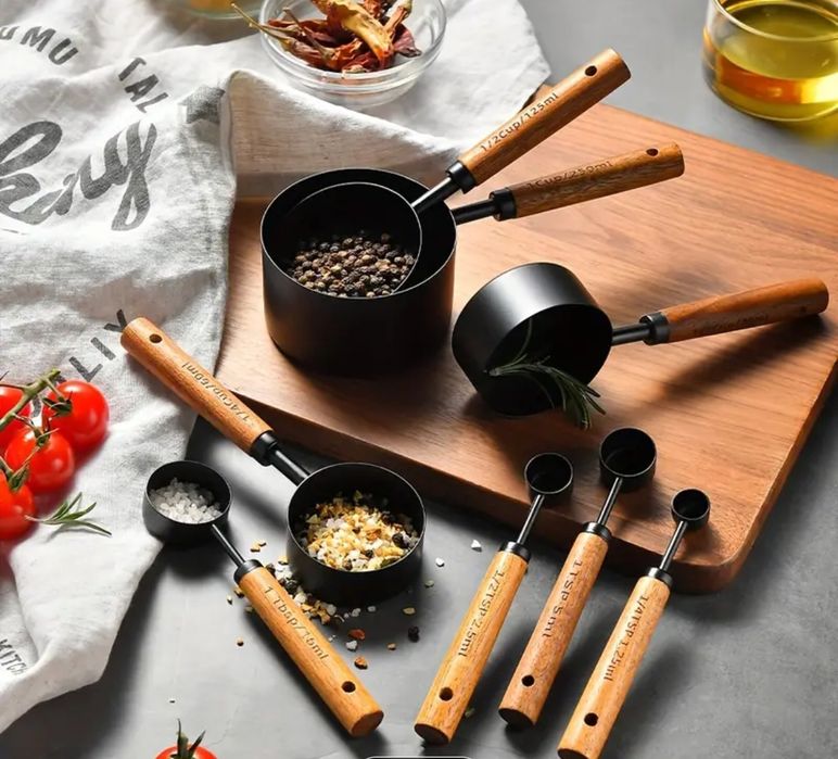 Набір інстаграмних мірних ложок 8 шт в двох кольорах