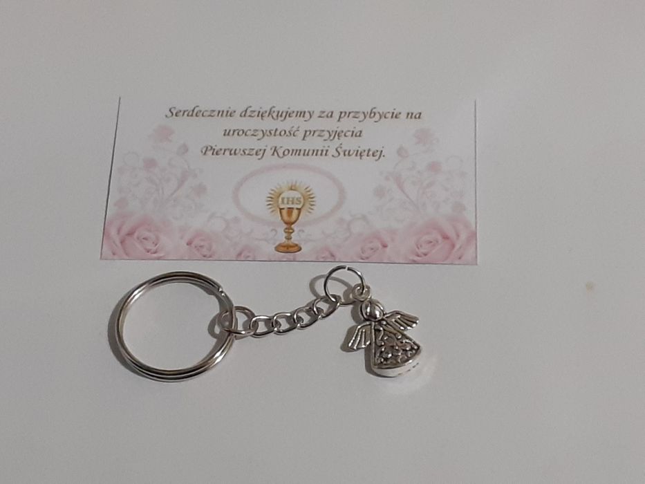 Brelok podziękowanie,  komunia , chrzciny
