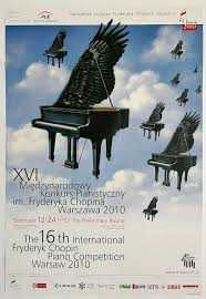 Plakat Rafał Olbiński XVI Międzynarodowy Konkurs Pianistyczny