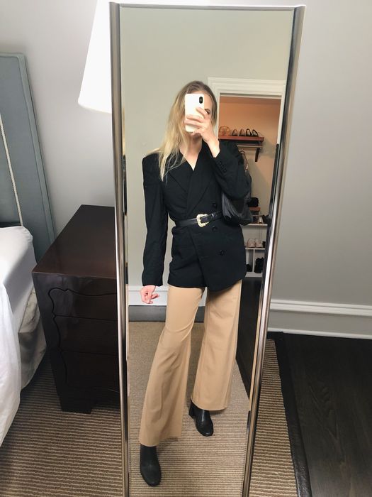 Czarna marynarka Talbots USA 38 (M) puffki wełna
