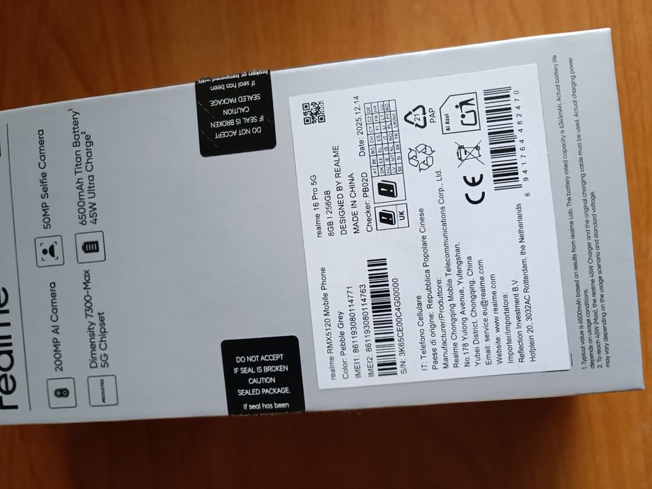 Smartfon relami 16 pro 5g