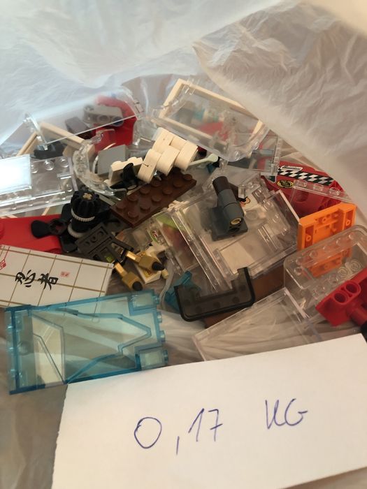 Lego miks przezroczyste/różne 0,17 kg
