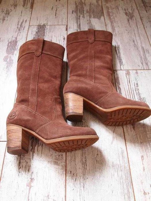 Чоботи натур нубук timberland 38 р (устілка 24,5 см)
