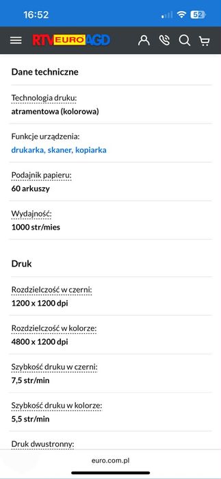 Drukarka skaner kopiarka