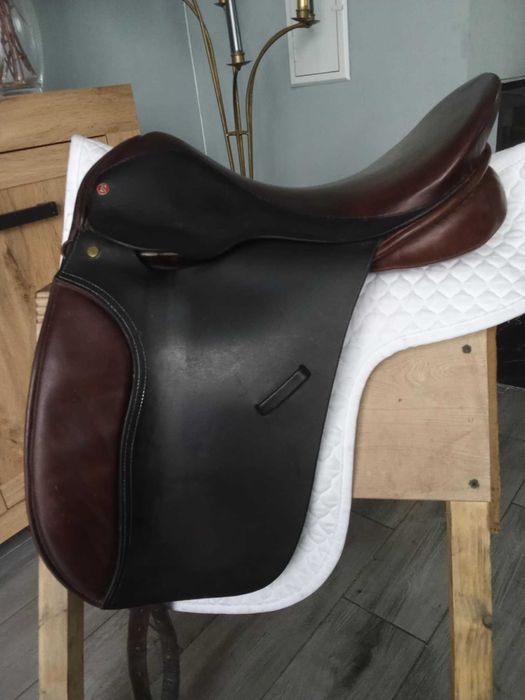 siodło ujeżdżeniowe brąz brązowe kings saddlery 17 17,5 łęk 31cm brązowe batec wintec kent sue kent and masters albion kieffer amerigo equipe