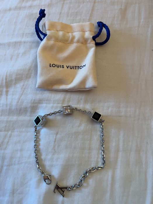Pulseira em aço com cristais original da Louis Vuitton