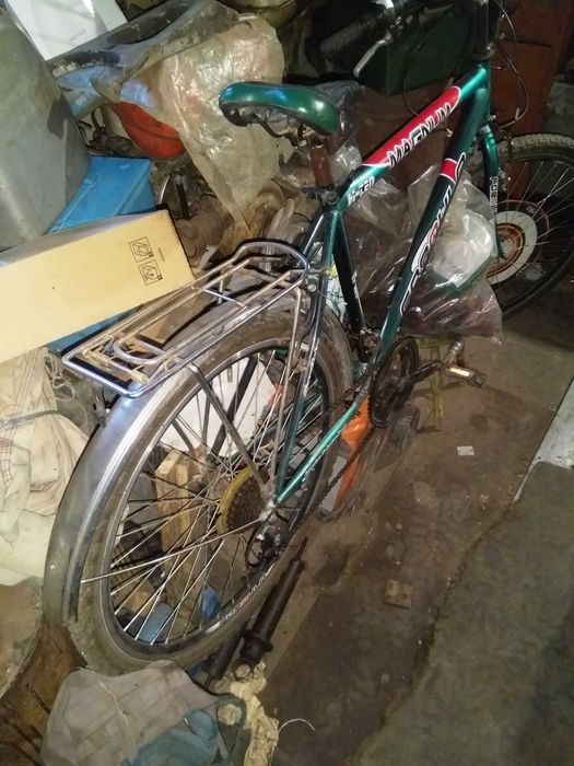 мото синий и велик