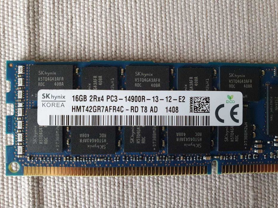 Samsung, SK hynix 16gb 2rx4 pc3-14900r Reg DDR3 пам'ять cерверна ECC