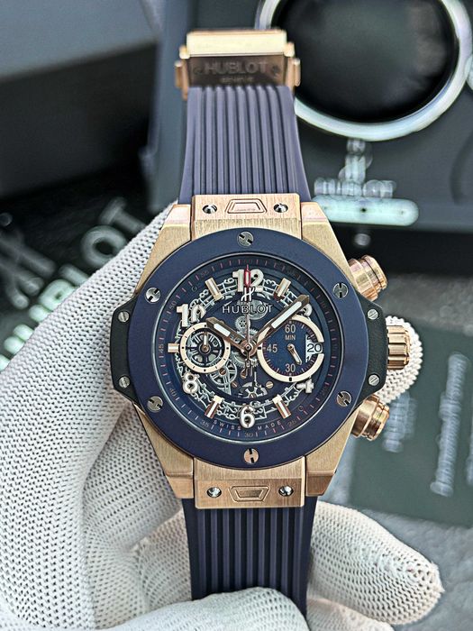 Годинник Hublot Big Bang Unico King Gold Blue