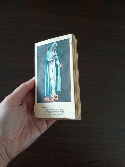 Livro miniatura milagre de Fátima
