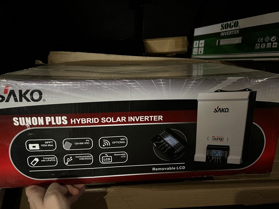 Инвертор новые sako sunon plus 2025 год 5.5 кВт 48 вольт в наличии