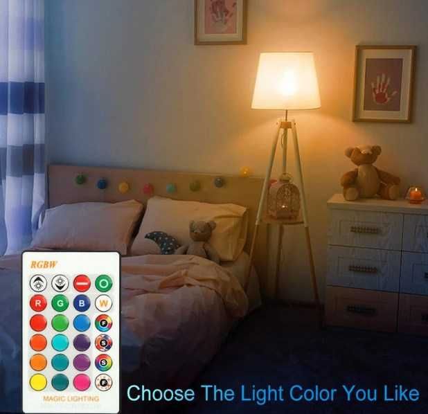 Lâmpada RGB com comando