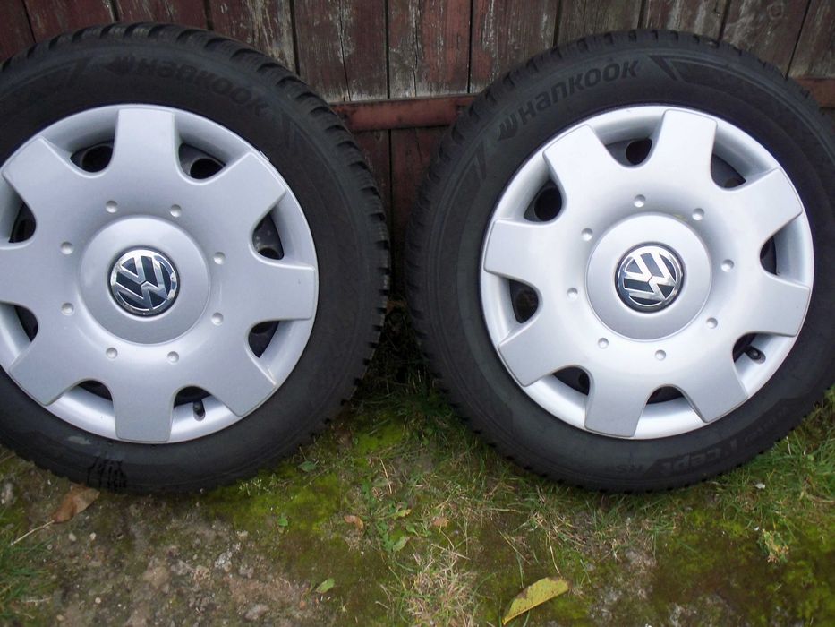 16 vw golf 5 ,6 ,7 touran caddy zima hankook 24r jak nowe 5x112