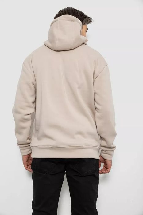 Худі чоловічий на флісі однотонний