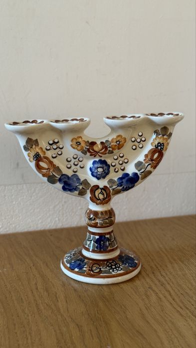 Włocławek świecznik fajans