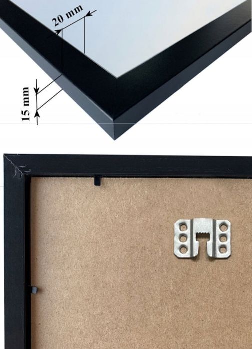 Ramka a4 glamour złota