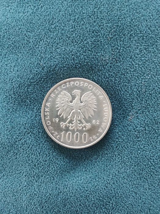 Srebrna moneta kolekcjonerska 1 000 zł - Jan Paweł II - 1982 rok