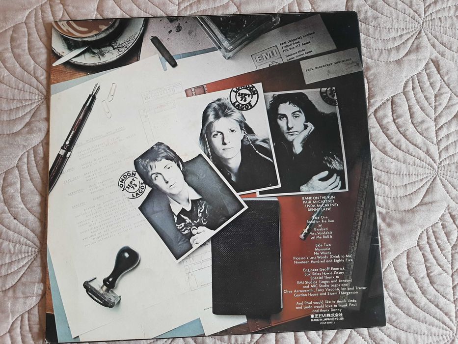 Paul McCartney & Wings – Band On The Run - Japão - Vinil LP