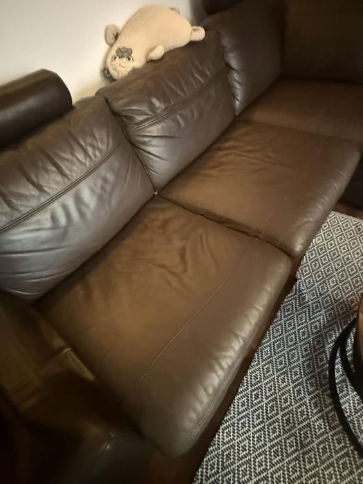 Narożnik z prawdziwej skóry