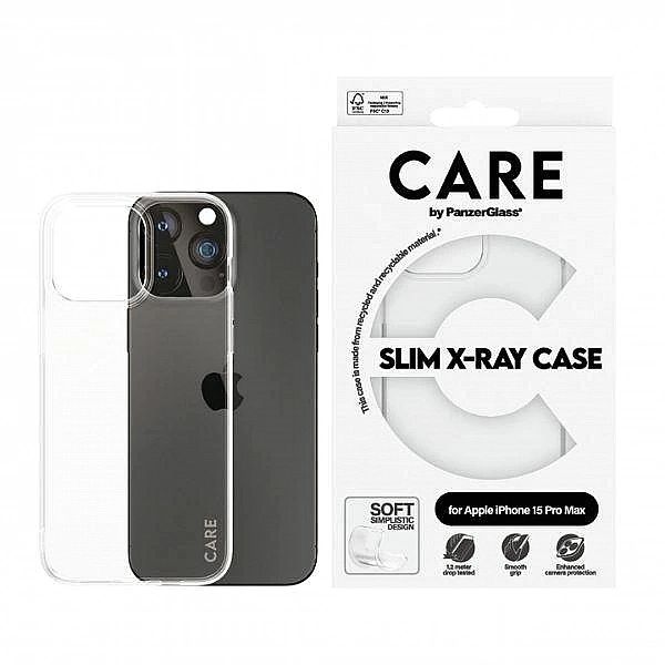 Etui CARE by PanzerGlass Slim X-Ray Case na iPhone 15 Pro Max - przezr
