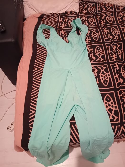 Macacão verde água