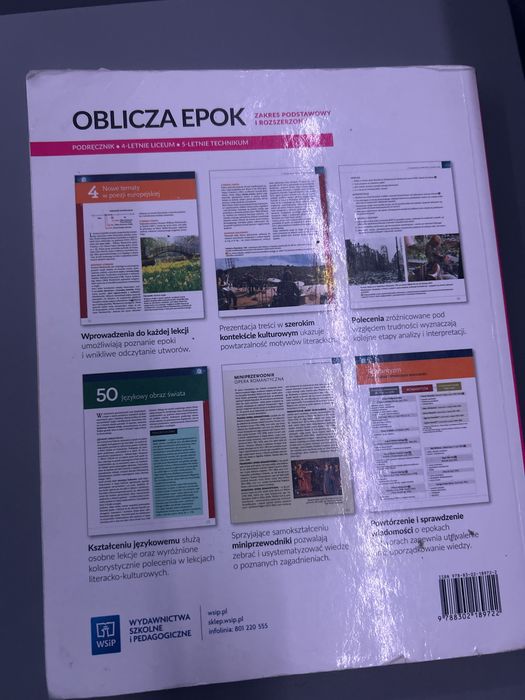 Podręcznik do Języka Polskiego Oblicza Epok 2.1